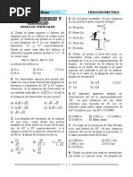 Trigonometría - Ángulos Horizontales y Verticales PDF