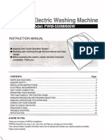 Farfalla Washing Machine, FWM-600W: Instruction Manual