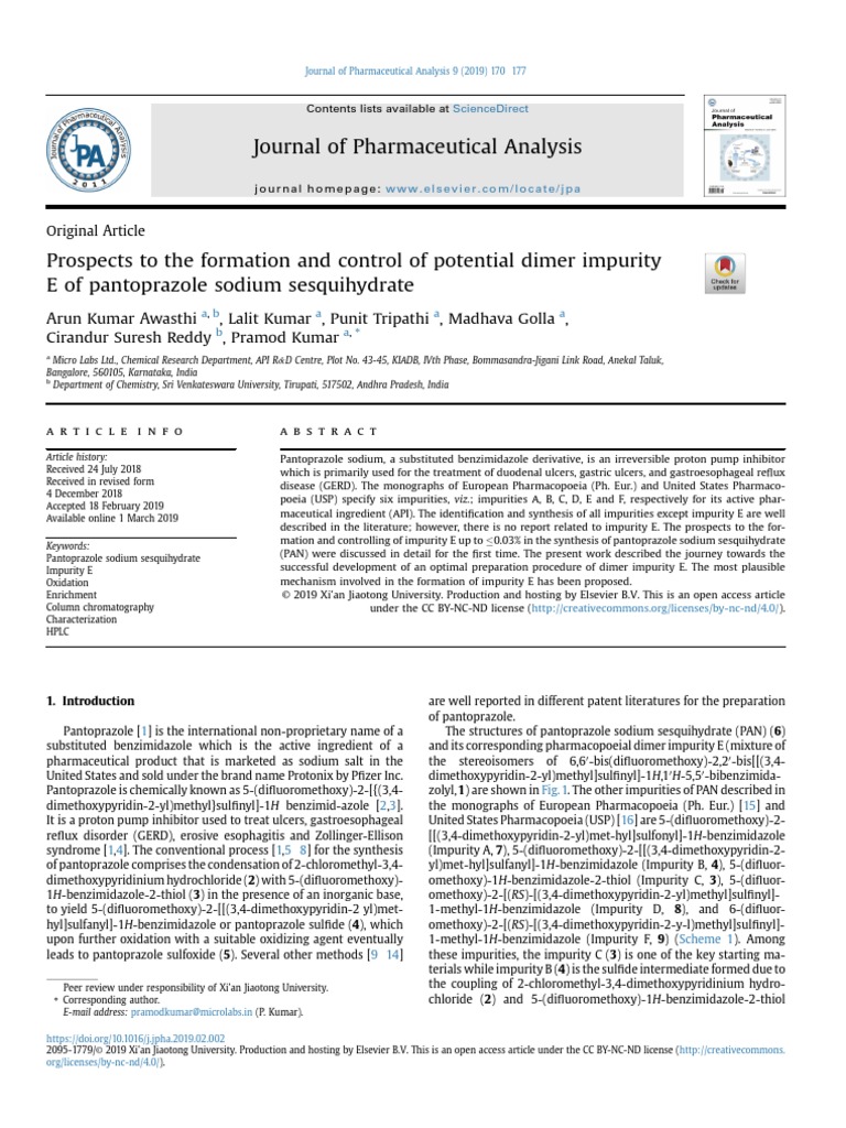 Journal of Pharmaceutical Analysis | PDF | Elution | High Performance ...