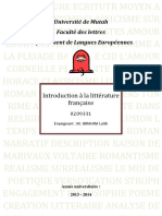 Introduction A La Littérature Française PDF