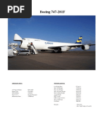 B Oeing 747-281F: Aircraft Data Weight and Fuel