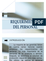 Factores clave para proyectar requerimientos de personal