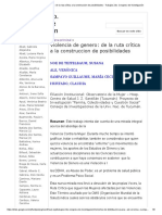 Violencia de Genero - de La Ruta Crítica A La Construccion de Posibilidades - Trabajos 2do. Congreso de Investigación PDF