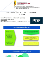 Psicolingüística y dificultades de lectura