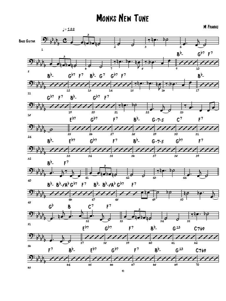 Monks New Tune | PDF | Guitars | Irish Musical Instruments