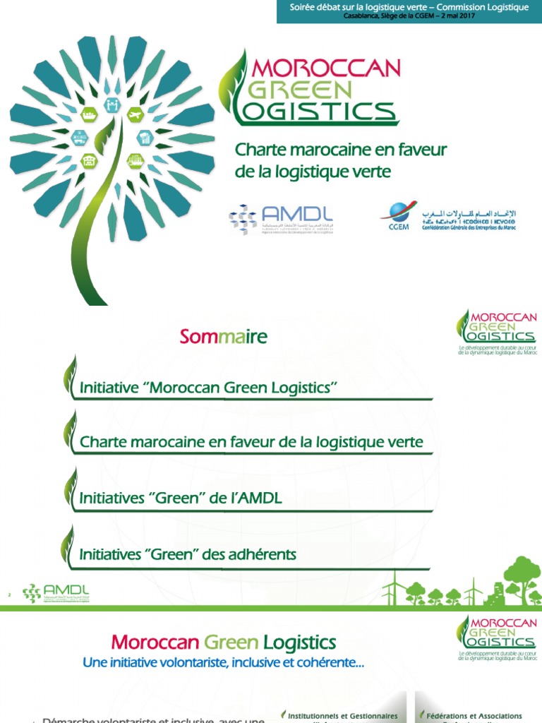Charte marocaine pour logistique verte | PDF | Développement durable ...