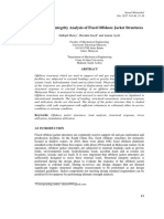 Structural Integrity Analysis of Fixed Offshore Jacket Structures