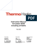 7497 - Thermo - Haake - DC50 Circulator & Baths - Manual