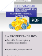 Regimen Patrimonial Del Matrimonio