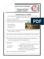 ATIVIDADES História Surgimento Das Cidades 3º Ano 2020