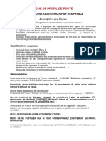 Gestionnaire Administratif Et Comptable - Fiche de Profil de Poste-2