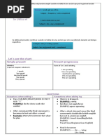 Se Utiliza El: Let S See The Chart: Simple Present Present Progressive