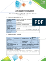 Guía de actividades y rúbrica de evaluación - Tarea 1 - Introducción al curso