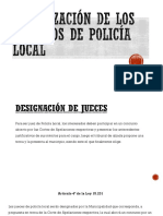 Organizacion de Los Juzgados de Policía Local