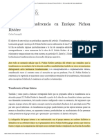 Grupo y Transferencia en Enrique Pichon Rivière - Psicoanálisis & Intersubjetividad PDF