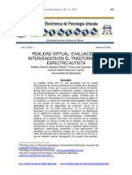 Realidad Virtual Evaluacion e Intervencion en El Trastorno Del Espectro Autista