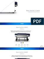 Epson Surecolor S-Series: Professional 64-Inch Solvent Printer Line