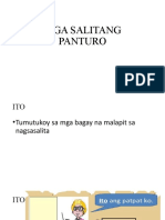 MGA SALITANG PANTURO