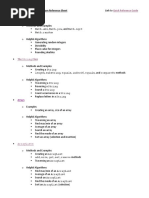 Quick Reference Guide The Math Class: AP Computer Science A Home Exam Reference Sheet