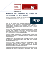 Aumentan Los Proyectos de Energía No Convencional A Lo Largo Del País PDF