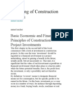 Financing of Construction Projects