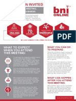 Invite To Visitors To A Meeting Infographic