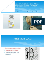 Anestesia Local -  DR