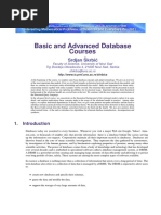 Basic and Advanced Database Courses: Srdjan Skrbi C