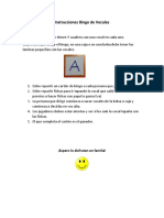 Instrucciones Bingo Vocales PDF