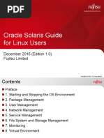 Oracle Solaris Guide For Linux Users