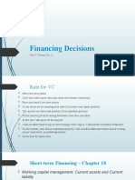Financing Decisions: Unit 4: Session 8 To 12