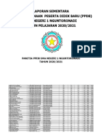 Laporan Sementara PPDB Sma Negeri 1 Nguntoronadi Tahun Pelajaran 2020-2021 PDF