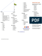 Zero Carb Foods List PDF