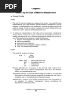 Assessing The Risk of Material Misstatement: Concept Checks P. 242