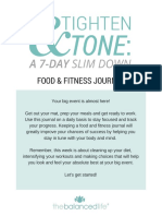 7 Day Tighten Tone Food and Fitness Journal