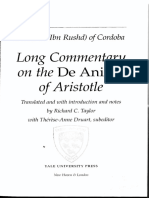 Averroes-Long Commentary On The de Anima of Aristotle-Yale University Press (2009) PDF