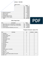 Harga Hardware Feb 16