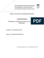 Evaluación y Acreditación en El Proceso de Enseñanza Aprendizaje