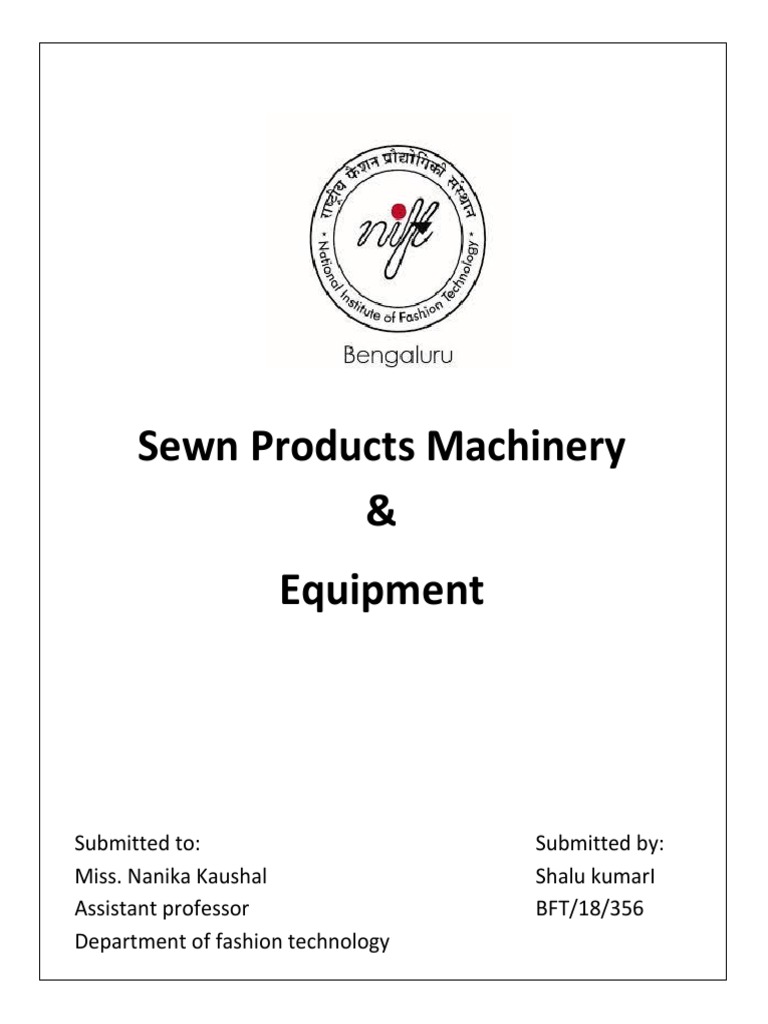 Sewn Products Machinery & Equipment | PDF | Textiles | Clothes Dryer