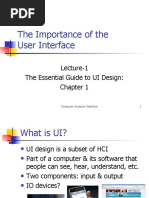 The Importance of The User Interface: Lecture-1 The Essential Guide To UI Design