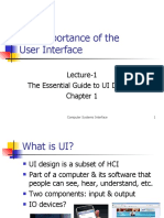 The Importance of The User Interface: Lecture-1 The Essential Guide To UI Design