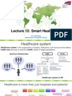 Lecture 12: Smart Healthcare: Dr. Linqi Song Department of Computer Science