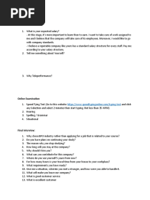 Teleperformance Assessment