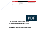 L To Ku-Band 150 To 250W Gan Altx Block Upconverter (Buc) Operation & Maintenance Manual