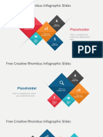 Free Creative Rhombus Infographic Slides: Placeholder