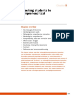 Teaching Students To Comprehend Text: Chapter Overview