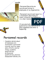 Personnel Records.ppt