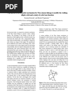 A Proposal of The Extended Mechanism For Theo Jansen Linkage To Modify The Walking Elliptic Orbit and A Study of Cyclic Base Function