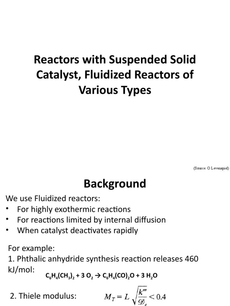 Fluidized Reactors and Solid Catalysts | PDF | Fluidization | Gases