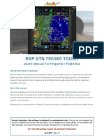 RXP GTN 750/650 TOUCH: User's Manual For Prepar3d / Flight Sim